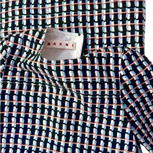 MARNI - Mod Geometric Shift Dress - Picture 7 of 8